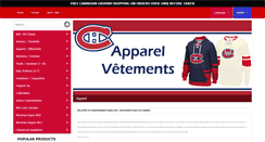 Desktop Screenshot of canadiensboutique.com